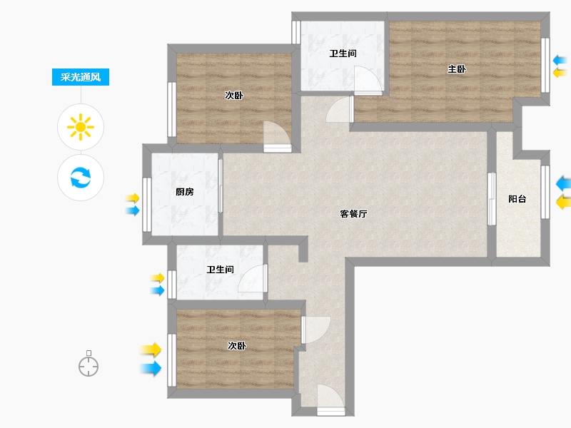 河北省-邢台市-樾公馆-91.04-户型库-采光通风