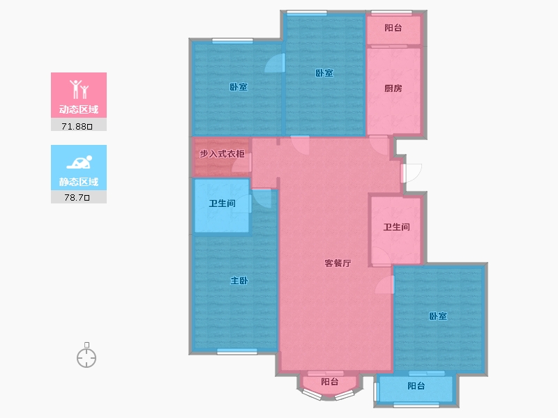 北京-北京市-京师园-140.60-户型库-动静分区