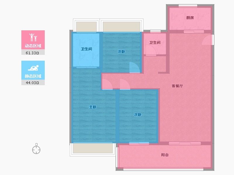 湖南省-衡阳市-高新未来城·文创谷-100.00-户型库-动静分区