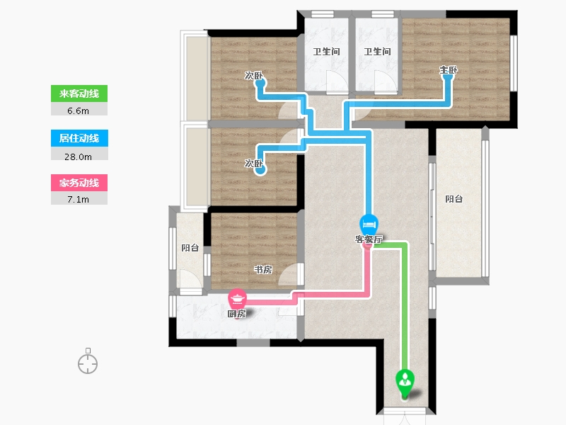 四川省-成都市-中港壹号-116.00-户型库-动静线