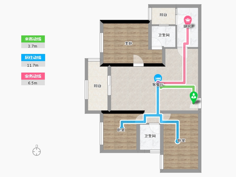 四川省-宜宾市-半岛大院-108.00-户型库-动静线