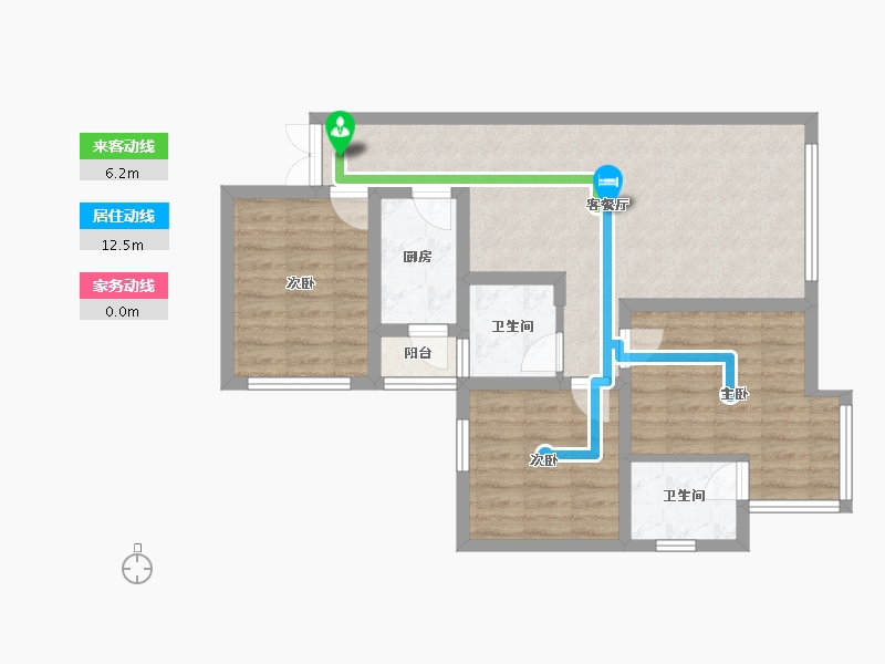 四川省-眉山市-中海名城-88.00-户型库-动静线