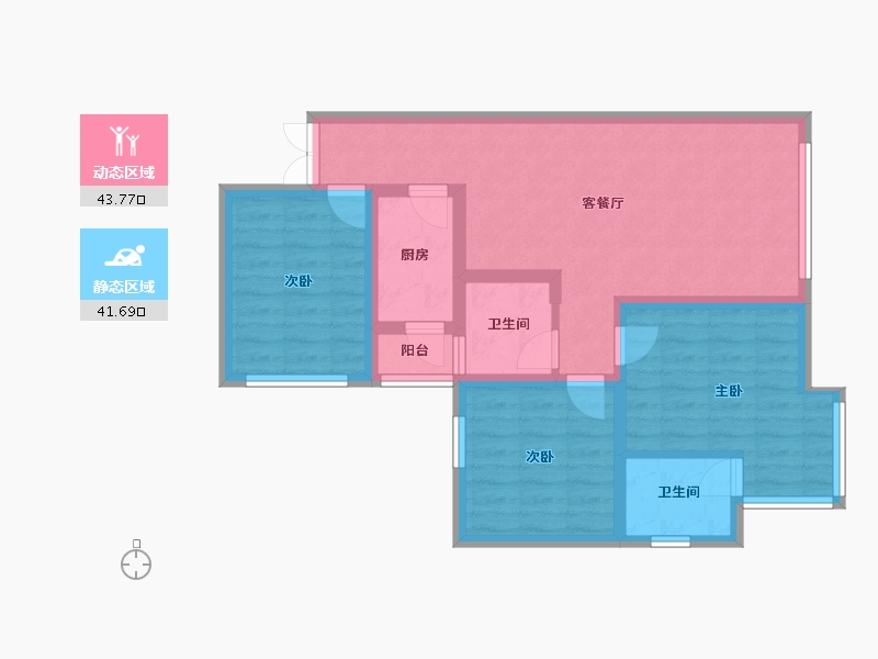 四川省-眉山市-中海名城-88.00-户型库-动静分区