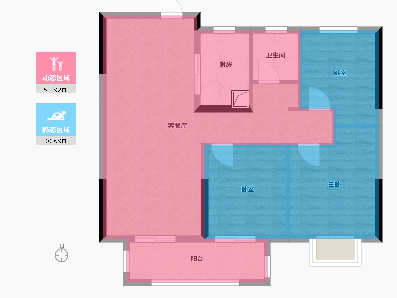 江西省-赣州市-力高-74.00-户型库-动静分区