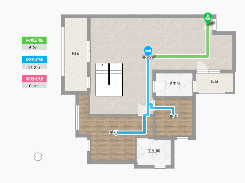 湖南省-衡阳市-合兴中心城-97.00-户型库-动静线