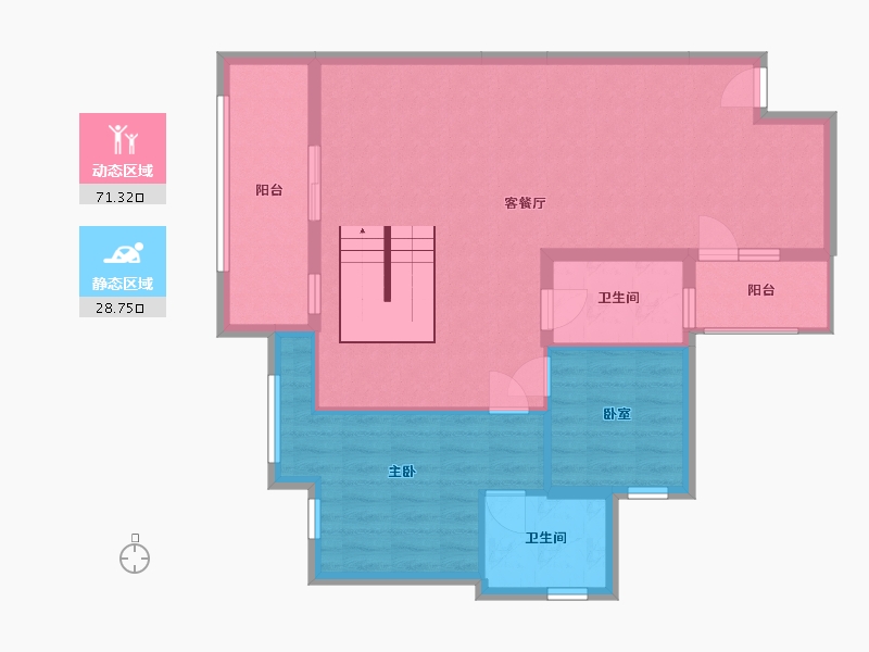 湖南省-衡阳市-合兴中心城-97.00-户型库-动静分区