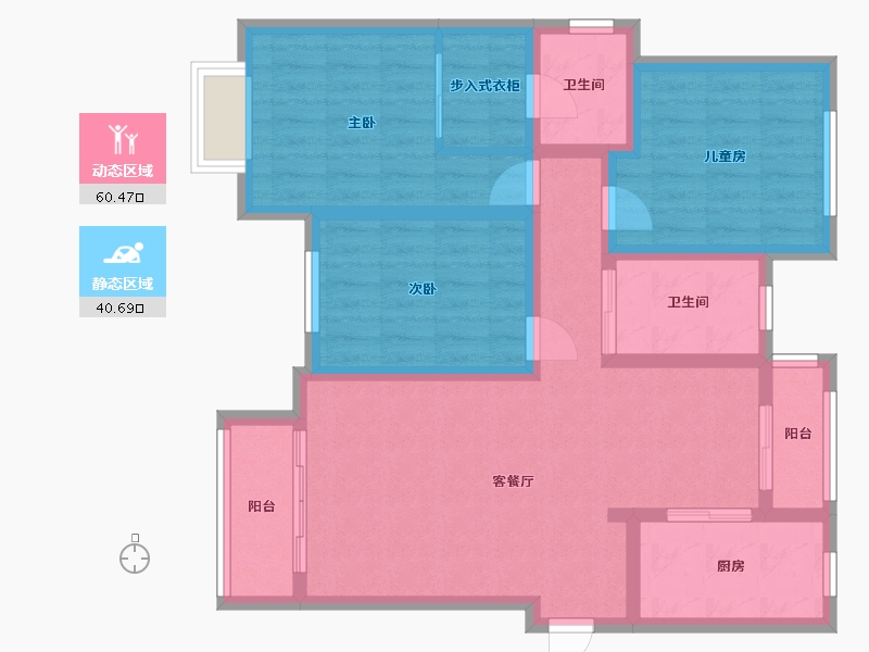 河南省-三门峡市-城明佳苑-111.32-户型库-动静分区