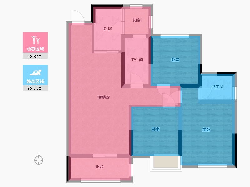 四川省-南充市-御景台-89.00-户型库-动静分区