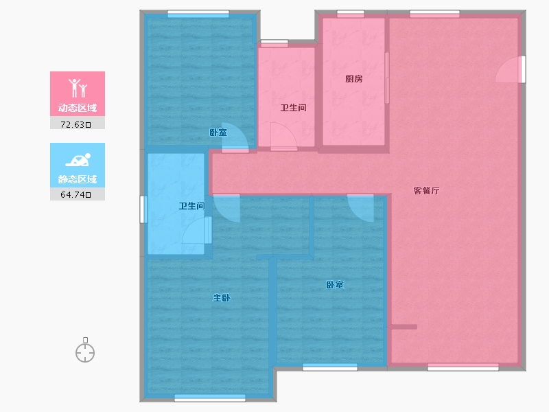 山东省-东营市-东营融创滨江壹号-125.00-户型库-动静分区