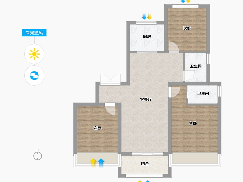 河南省-濮阳市-崛起尚合府-81.11-户型库-采光通风