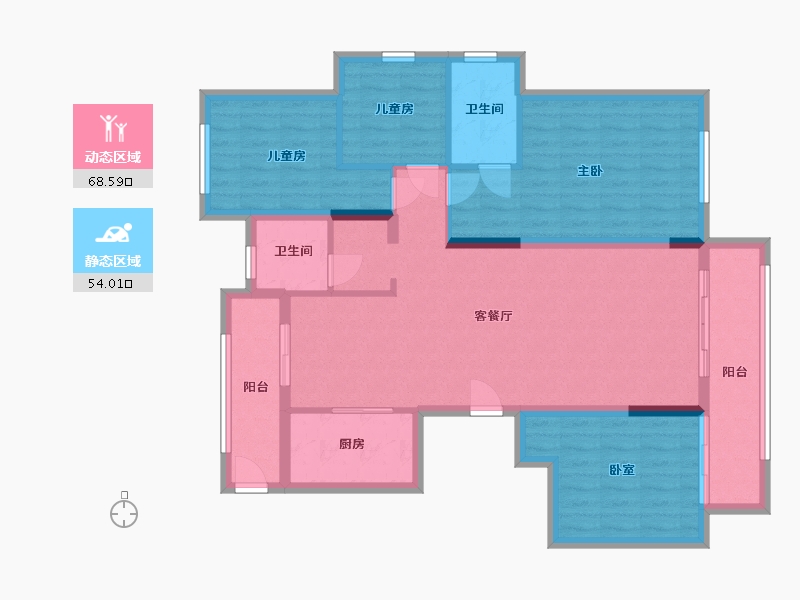 河南省-焦作市-御景湾-110.00-户型库-动静分区