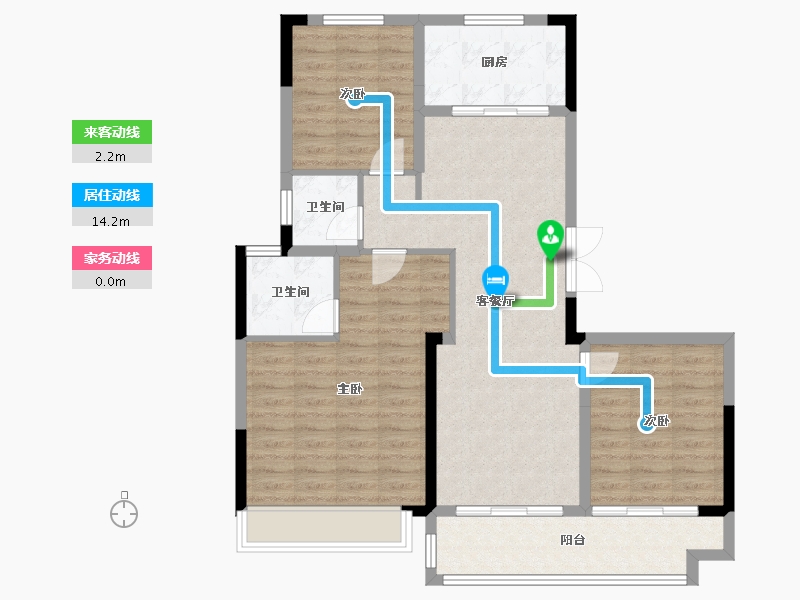 河南省-南阳市-中梁江山印-104.00-户型库-动静线