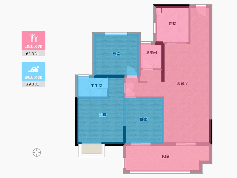 广东省-汕头市-三盛璞悦府-89.00-户型库-动静分区