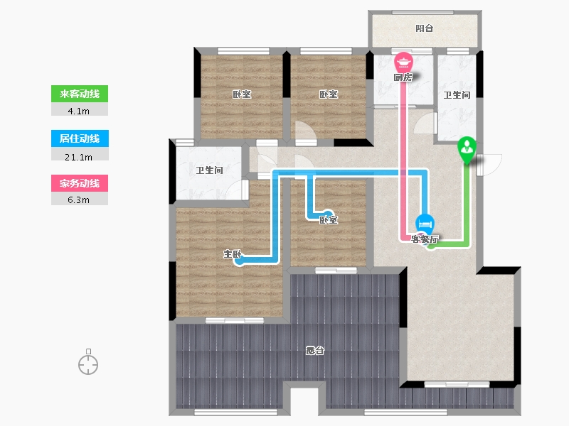 四川省-凉山彝族自治州-海河上院-89.70-户型库-动静线