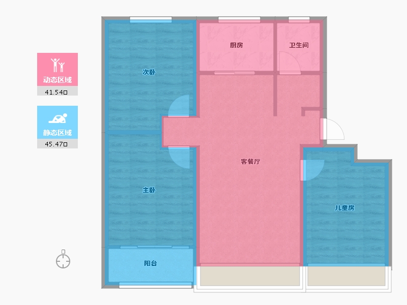 山东省-东营市-众凯学府-97.50-户型库-动静分区