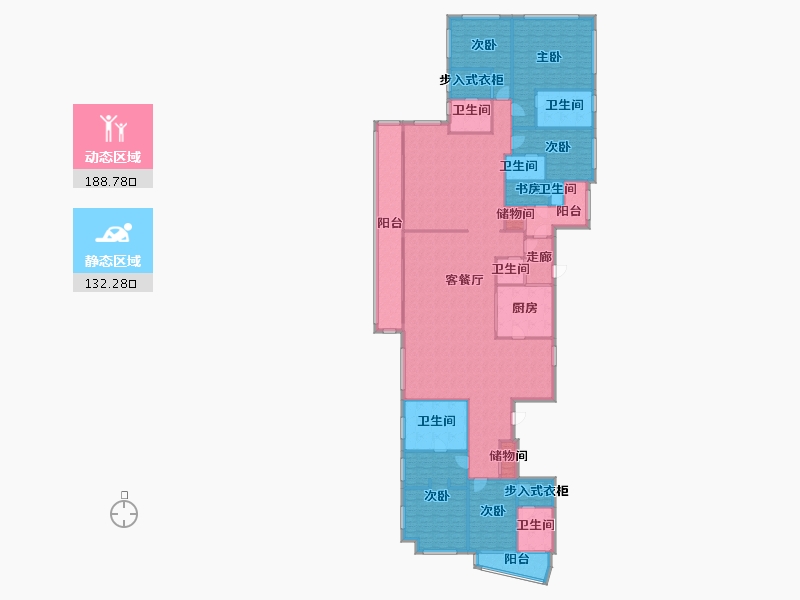 上海-上海市-璈峰·嘉御庭-三期-299.22-户型库-动静分区