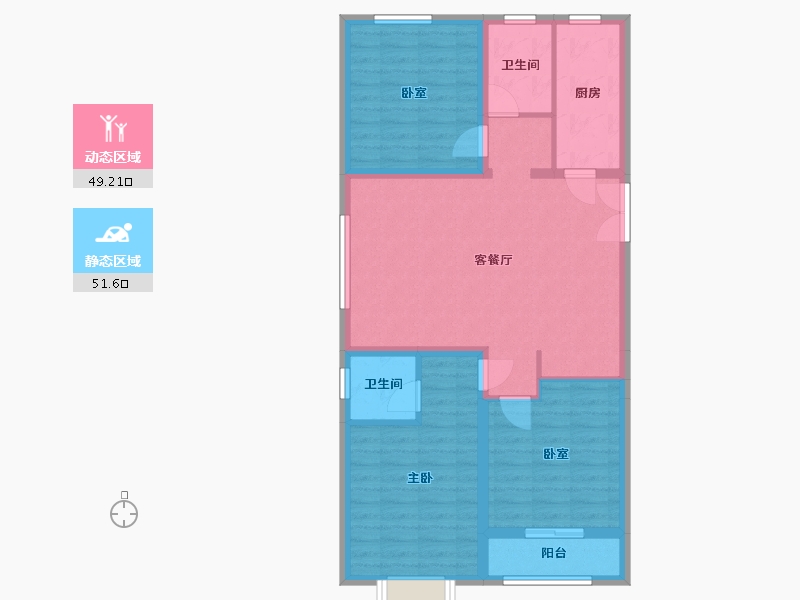 河南省-濮阳市-滨湖湾-102.00-户型库-动静分区