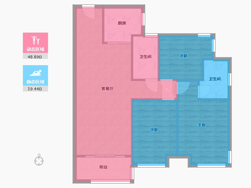 广东省-佛山市-美的城-79.30-户型库-动静分区