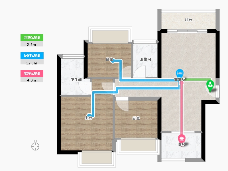 广东省-深圳市-招商臻城-64.76-户型库-动静线