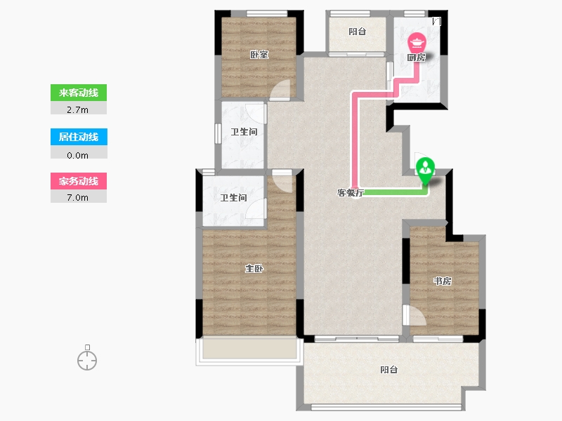 河南省-郑州市-正商智慧城-106.00-户型库-动静线