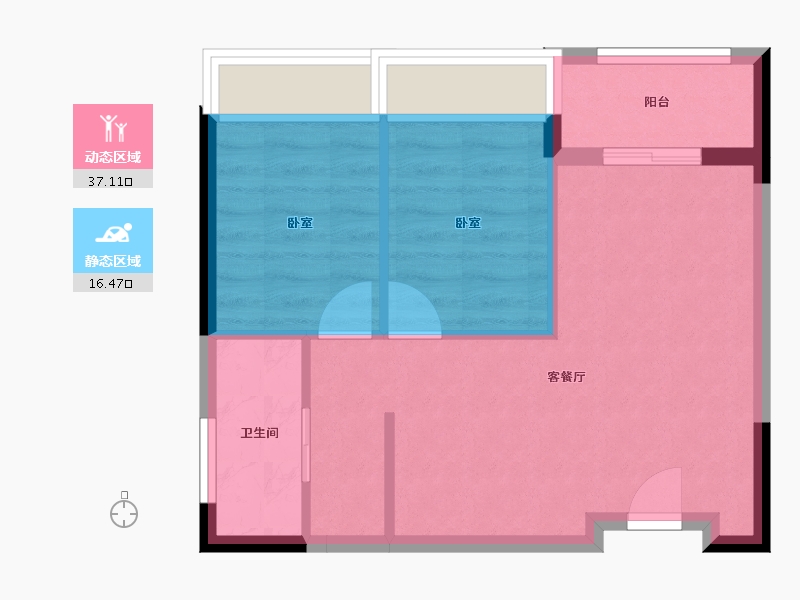 广东省-深圳市-会展湾水岸-48.10-户型库-动静分区