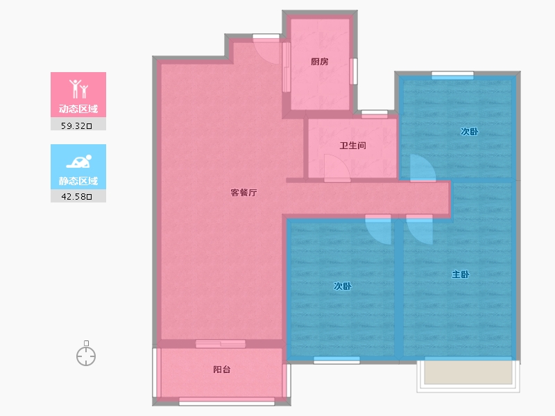 安徽省-阜阳市-御水华府-100.00-户型库-动静分区