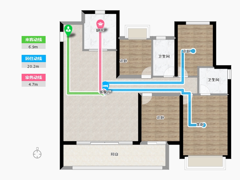 河南省-郑州市-融创御湖宸院-114.40-户型库-动静线