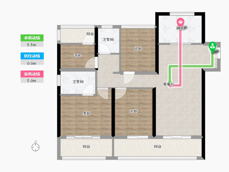 河南省-郑州市-融信奥体世纪-102.40-户型库-动静线