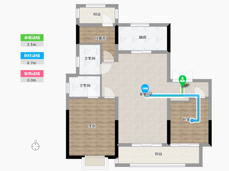 山东省-烟台市-中南熙悦-99.00-户型库-动静线