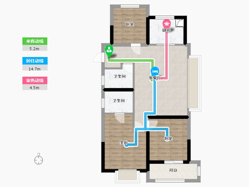 浙江省-绍兴市-融信观河盛世府-89.47-户型库-动静线