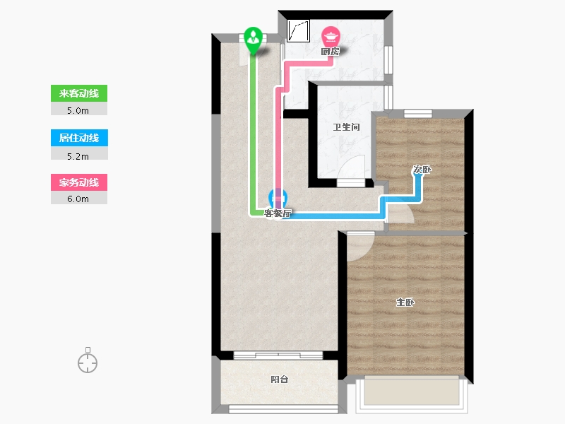 河南省-郑州市-裕华城-62.40-户型库-动静线