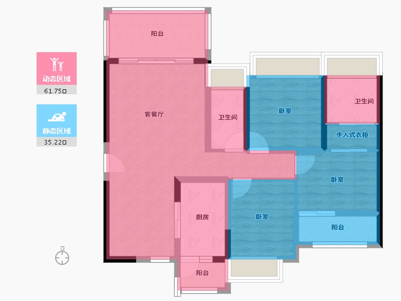 广东省-深圳市-新世界松风明月-85.69-户型库-动静分区