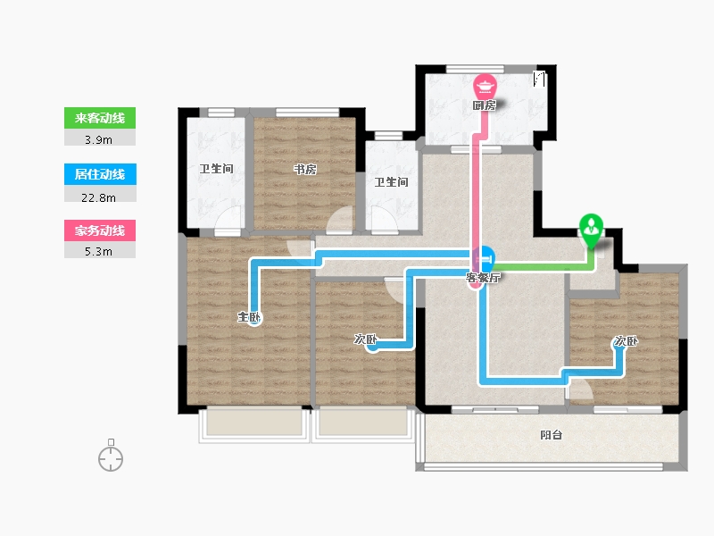 江苏省-苏州市-悦景水湾-114.01-户型库-动静线