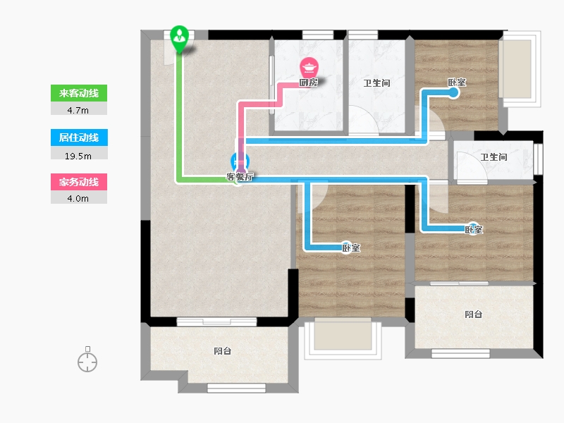 广东省-深圳市-新世界松风明月-72.19-户型库-动静线