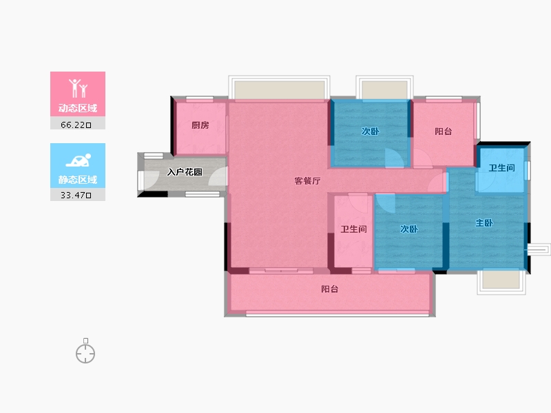 广东省-肇庆市-江南名苑-93.58-户型库-动静分区