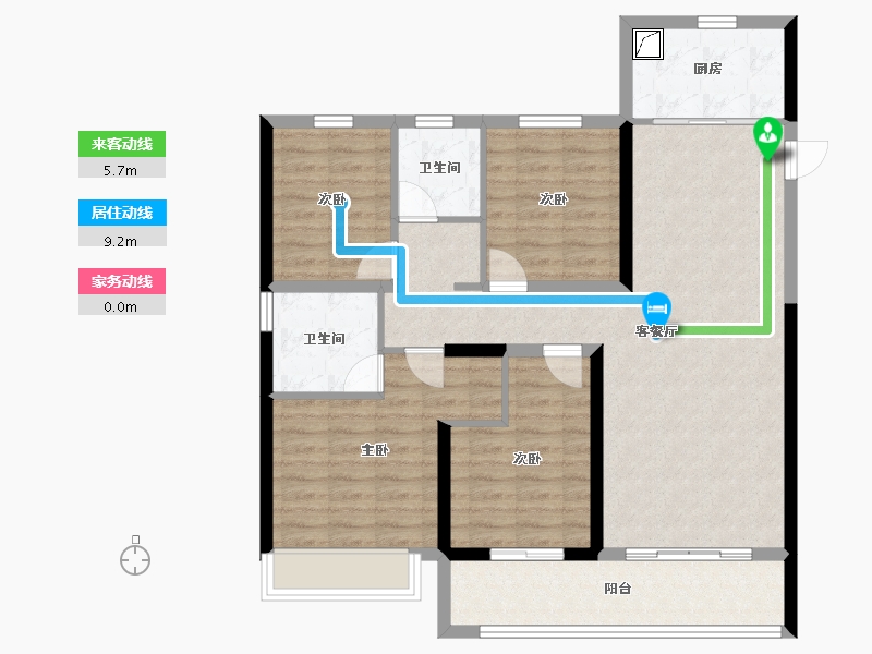 河南省-郑州市-融信奥体世纪-102.40-户型库-动静线