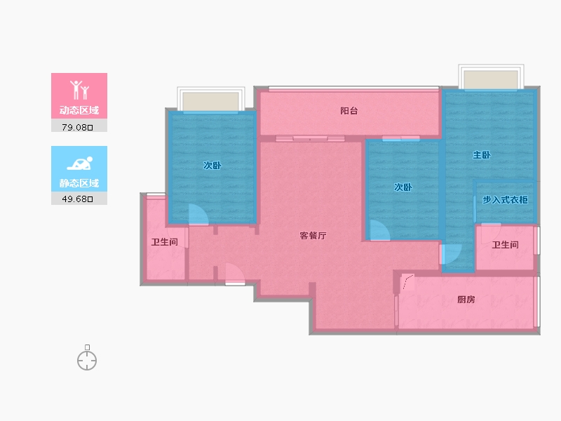 浙江省-丽水市-南城骊苑-115.00-户型库-动静分区