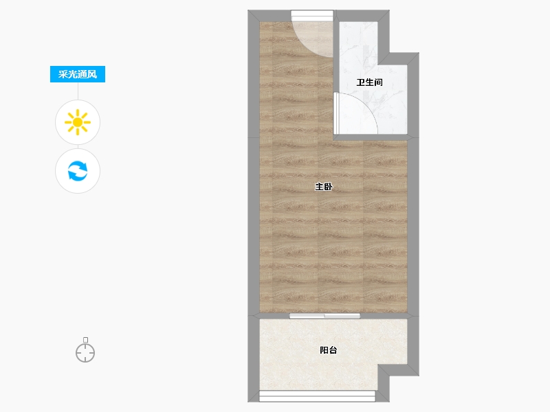 广东省-深圳市-港湾之心​-23.26-户型库-采光通风