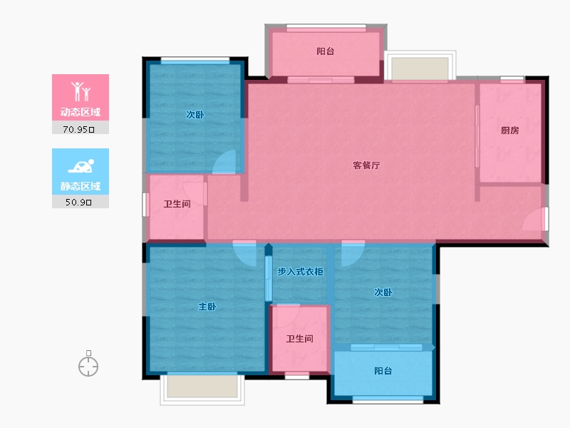 福建省-漳州市-夏商水岸名都-110.00-户型库-动静分区