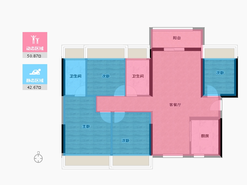 广东省-深圳市-光明金茂广场-83.44-户型库-动静分区