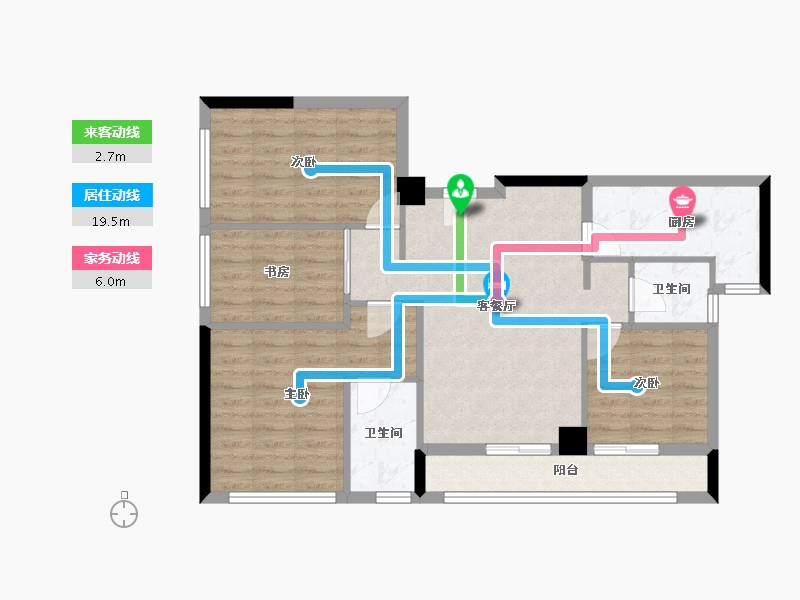 广东省-深圳市-会展湾水岸-86.17-户型库-动静线