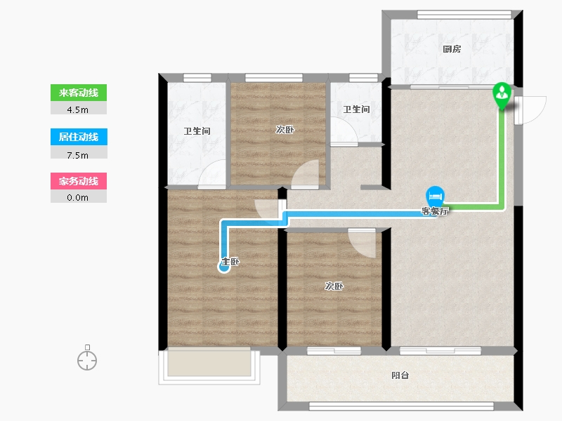 河南省-郑州市-融信奥体世纪-86.39-户型库-动静线