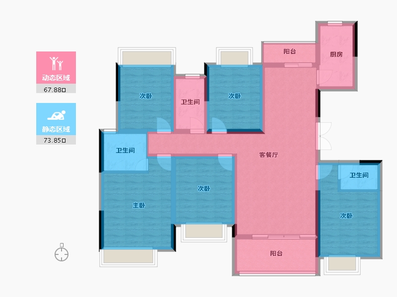 贵州省-毕节市-德源明珠-129.00-户型库-动静分区