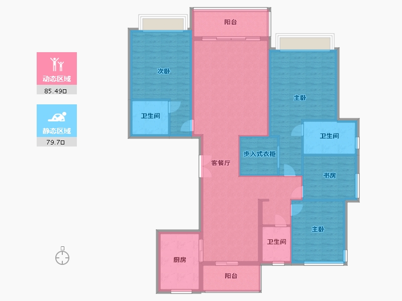 河南省-开封市-西湖半岛-150.00-户型库-动静分区