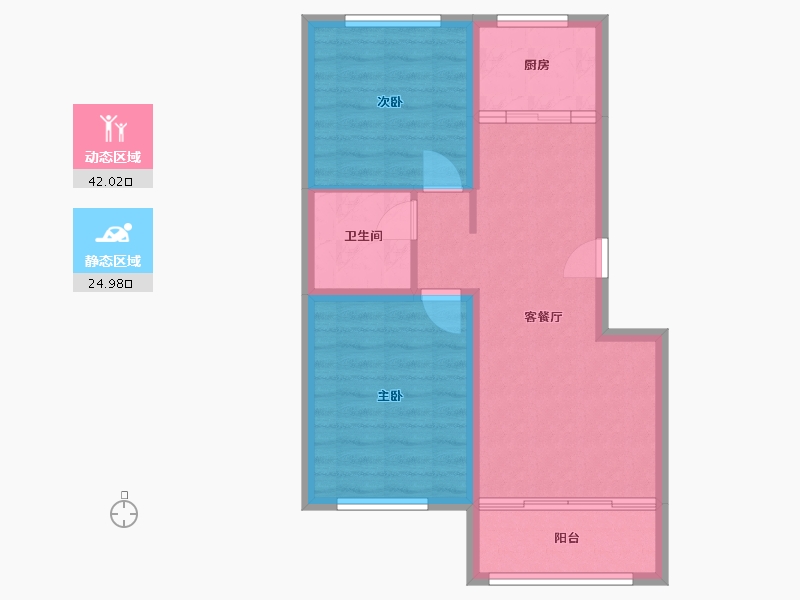 河北省-沧州市-书香华府-68.00-户型库-动静分区