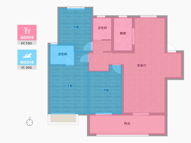 河南省-洛阳市-小区-105.90-户型库-动静分区