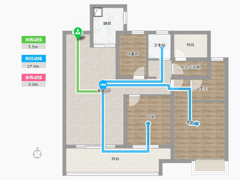 河南省-郑州市-保利·天汇-102.74-户型库-动静线