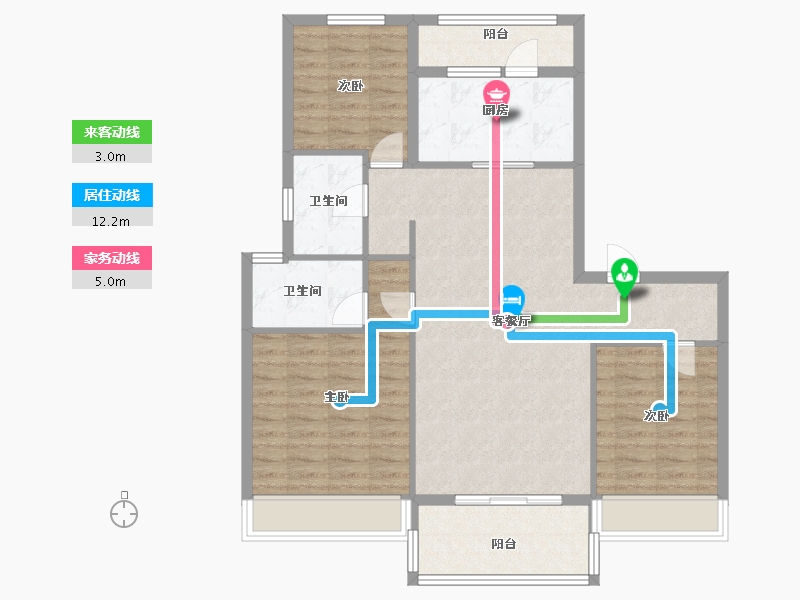 河南省-郑州市-郑州碧桂园-97.60-户型库-动静线