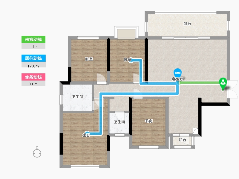 广西壮族自治区-南宁市-富鸣阳光城-30.00-户型库-动静线