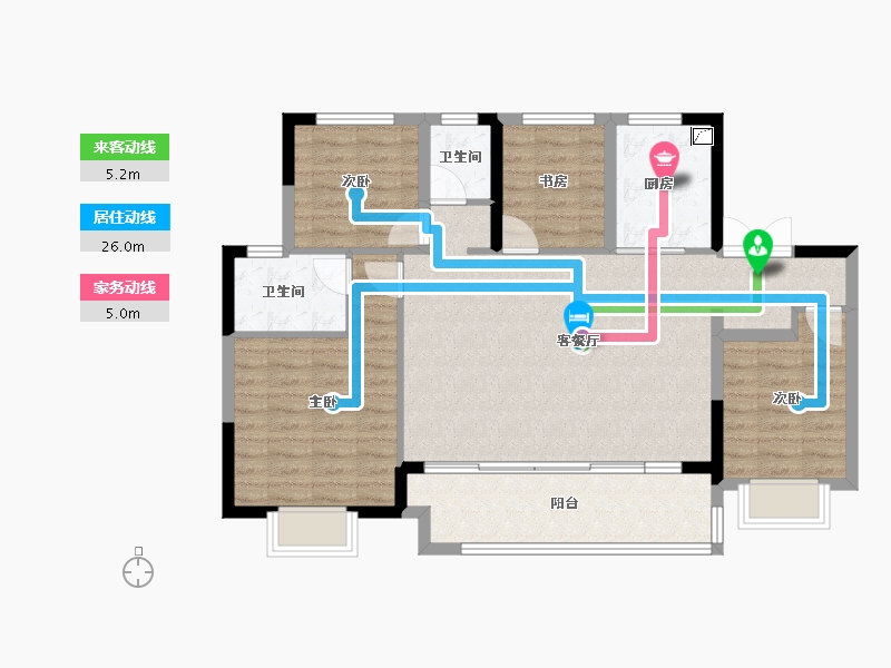 江苏省-苏州市-中建河风印月-94.01-户型库-动静线